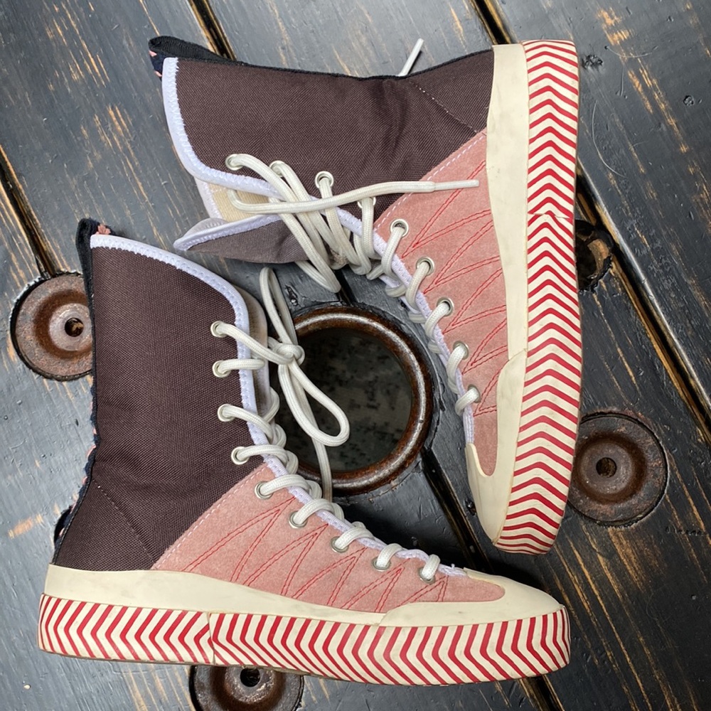 ACNE STUDIOS *RARE* COLOUR BLOCKED HIGH-TOP SNEAKERS - Picture 13 of 17